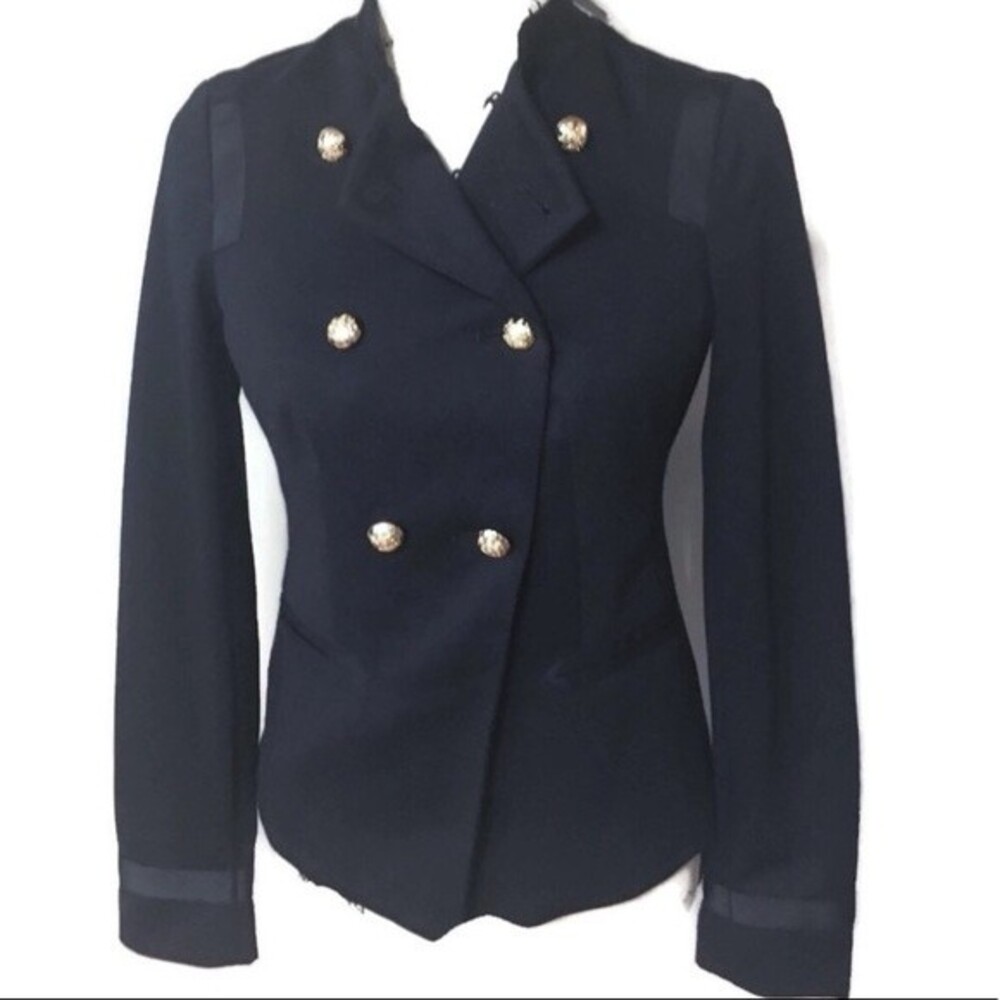 🆕Limited Military Navy Gold XS Blazer Suit…
